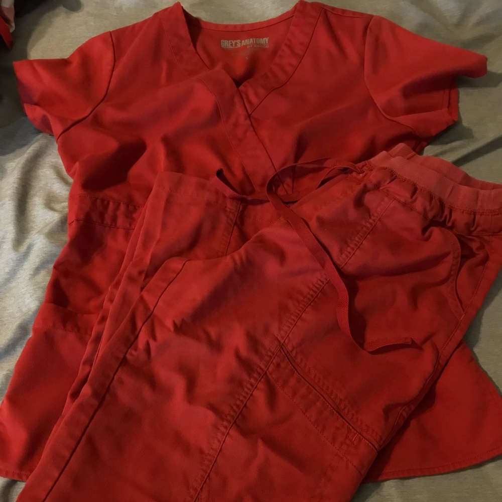 Deep Orange Grey’s Anatomy Scrubs